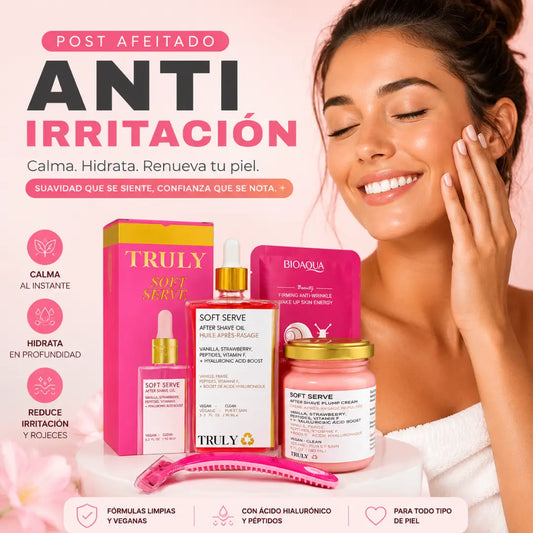 Combo Truly — Calma la irritación post-afeitado 🌸🎁