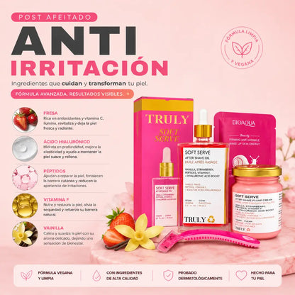 Combo Truly — Calma la irritación post-afeitado 🌸🎁