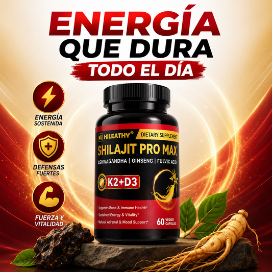 Shilajit Pro Max K2+D3 | Fórmula Completa para Más Energía y Bienestar ♥️⚡